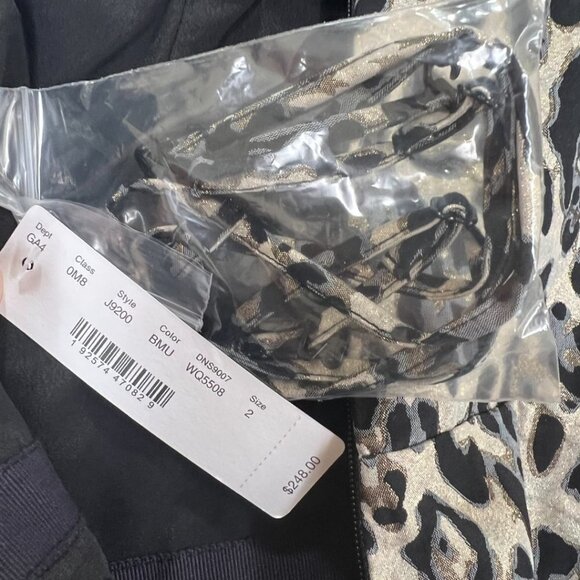 J. Crew Collection Strapless Metallic Leopard Spot Party Dress $248 - Picture 16 of 16